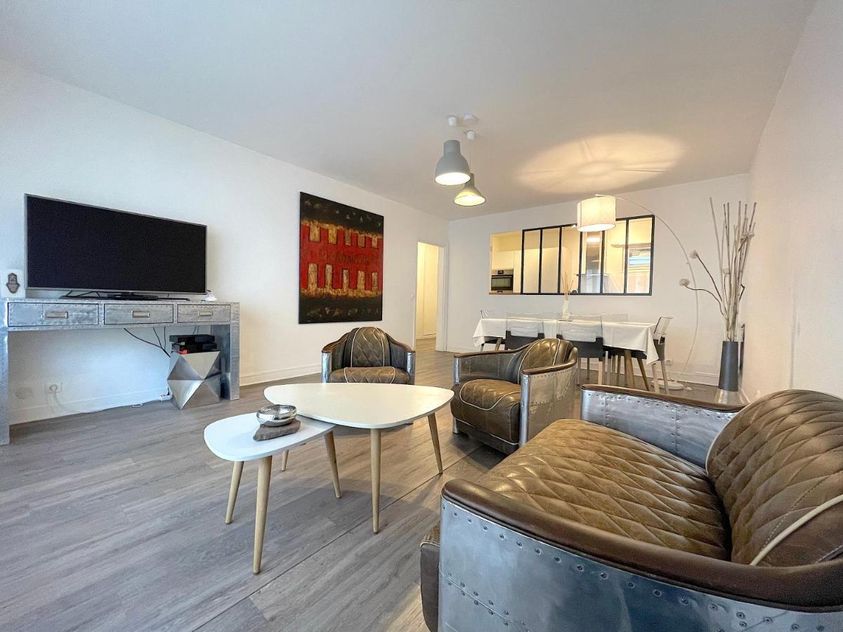 L'Ideal 112 - 85M2, 2 Chambres, Parking & Cabine De Plage Deauville Exterior foto